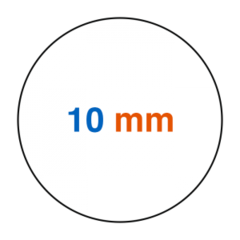 10 mm rond