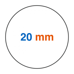 20 mm rond