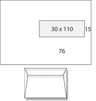 1.000 Enveloppen Chambord EA5 VR30x110 2/0