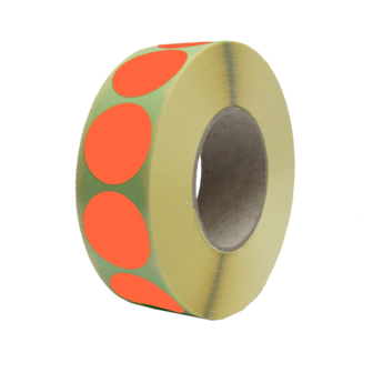 5.000 ex. 20 mm rond Fluor Oranje