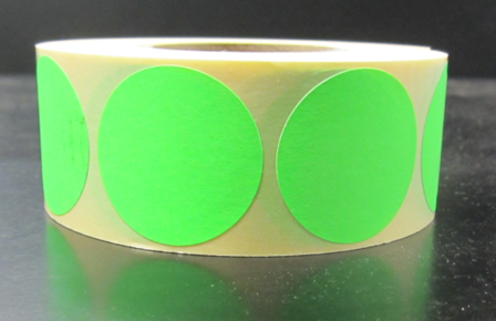 20.000 ex. 35 mm rond Fluor Groen