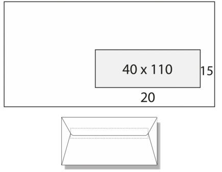 4.000 Enveloppen EA5/6 V38 90 grams Bankpost 1/0