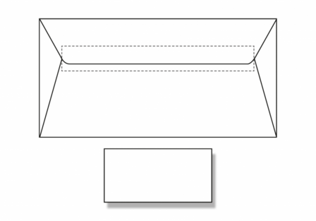 1.000 Enveloppen C5/6 80 grams Env.bank 1/0