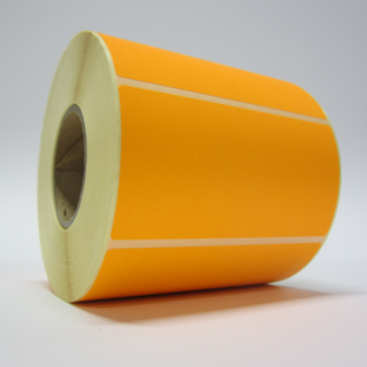 3.000 ex. 50 x 100 mm Fluor Oranje