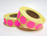 1.000 ex. 20 mm rond Mat Fluor Roze